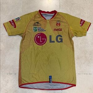 Vintage Atlética Monarcas Men's Yellow Soccer Jersey